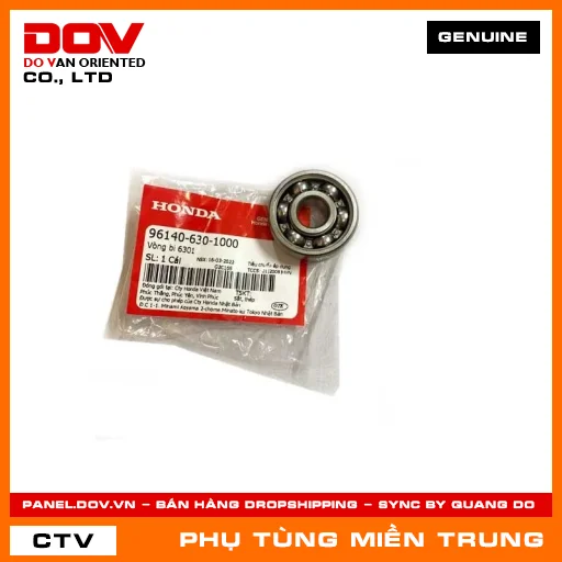 VÒNG BI 6301 HONDA CHÍNH HÃNG (MÃ: 961406301000) — 961406301000