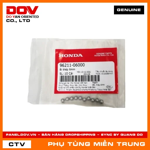 BI THÉP 6MM HONDA CHÍNH HÃNG (MÃ: 9621106000) — 9621106000