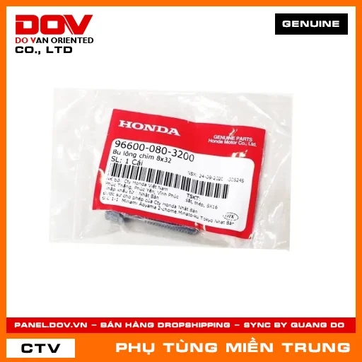 BU LÔNG CHÌM 8X32 HONDA CHÍNH HÃNG (MÃ: 966000803200) — 966000803200