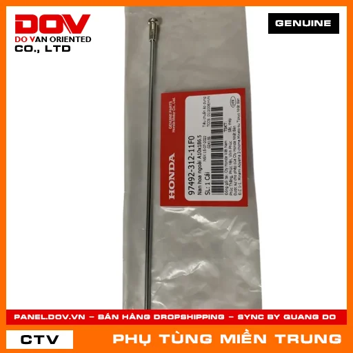NAN HOA NGOÀI A10X186.5 HONDA CHÍNH HÃNG (MÃ: 9749231211F0) — 9749231211F0