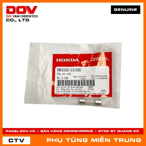 CẦU CHÌ 10A HONDA CHÍNH HÃNG (MÃ: 9820011000) — 9820011000