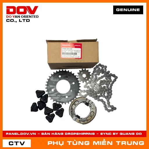 BỘ MÁ PHANH-NHÔNG XÍCH-CAO SU GIẢM CHẤN HONDA CHÍNH HÃNG (MÃ: CP008K89600) — CP008K89600