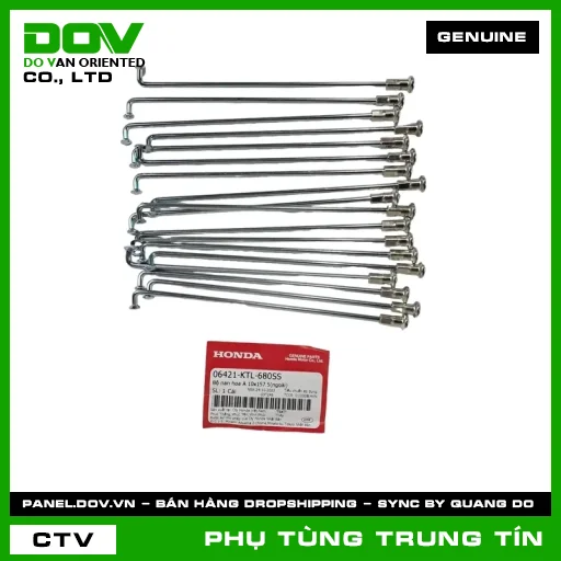 BỘ NAN HOA A 10X157.5(NGOÀI) | 06421-KTL-680SS | HONDA — 06421KTL680SS