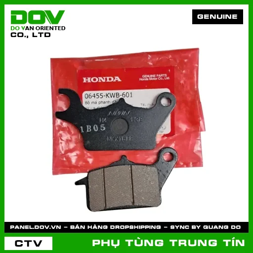 BỘ MÁ PHANH DẦU | 06455-KWB-601 | HONDA (BLADE 110, FUTURE 125, SUPER CUB C125, WAVE RSX 110) — 06455KWB601