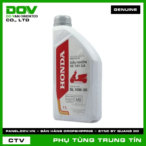 Chai dầu động cơ xe ga SL-MB 10W-30 1L | 08232-2MB-K1LVD | HONDA — 082322MBK1LVD