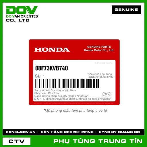 NẮP CHỤP QUẠT GIÓ *ÐỎ BẠC* | 08F73-KVB-740 | HONDA — 08F73KVB740