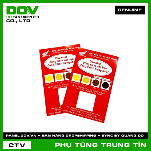 Giấy thử dầu nhớt | 08OTP-IDE-100PCS | HONDA — 08OTPIDE100PCS