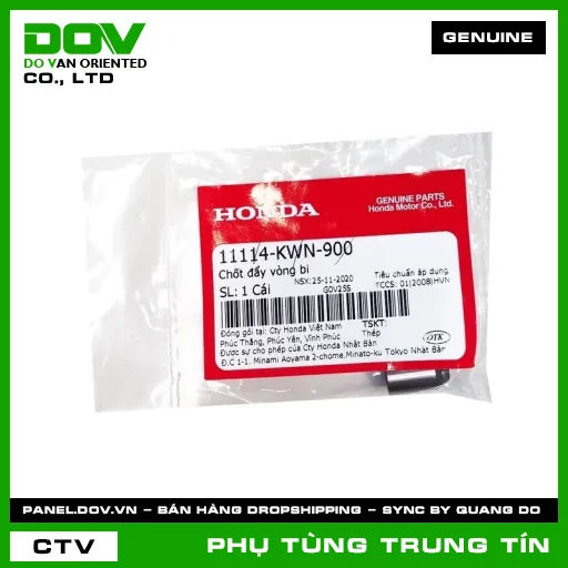CHỐT ĐẨY VÒNG BI | 11114-KWN-900 | HONDA (AIR BLADE 125, AIR BLADE 125/150, LEAD 125, PCX, PCX 125, PCX 125/150, SH 125/150, SH MODE) — 11114KWN900