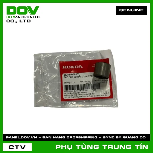 BẠC CAO SU BẮT GIẢM XÓC | 11203-KVB-901 | HONDA (AIR BLADE 110, AIR BLADE 125, AIR BLADE 125/160, CLICK 110, LEAD 125, PCX, PCX 125, PCX 125/150, PCX 160, SH 125/150, SH 125/160, SH MODE, VISION 110) — 11203KVB901