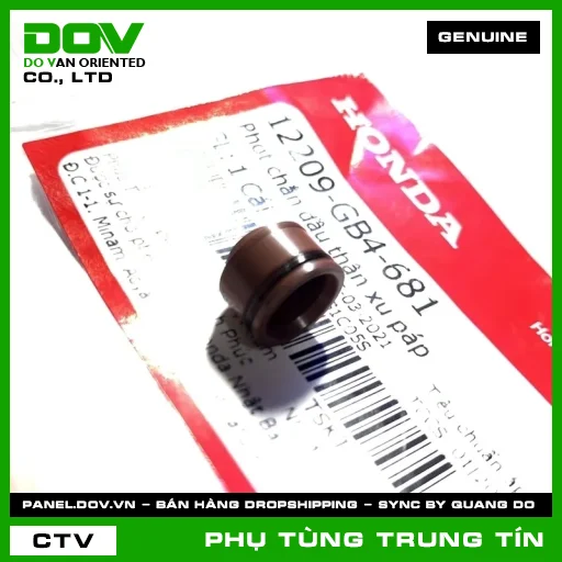 Phớt chắn dầu thân xu páp | 12209-GB4-681 | HONDA (AIR BLADE 110, AIR BLADE 125, AIR BLADE 125/150, CLICK 110, FUTURE 125, FUTURE NEO, LEAD 125, MSX 125, PCX, PCX 125, PCX 125/150, SH 125/150, SH MODE, SUPER CUB C125, SUPER DREAM, VISION 110, WAVE 100, WAVE ALPHA) — 12209GB4681
