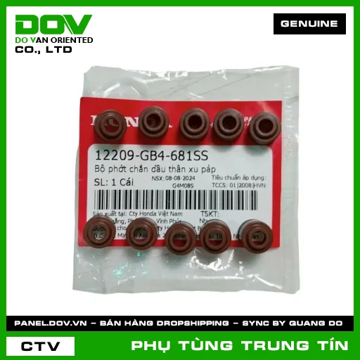 BỘ PHỚT CHẮN DẦU THÂN XU PÁP | 12209-GB4-681SS | HONDA (MONKEY) — 12209GB4681SS