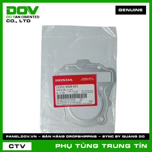 GIOĂNG ĐẦU XY LANH | 12251-KWB-601 | HONDA (BLADE 110, DREAM 110, WAVE ALPHA 110, WAVE RSX 110) — 12251KWB601