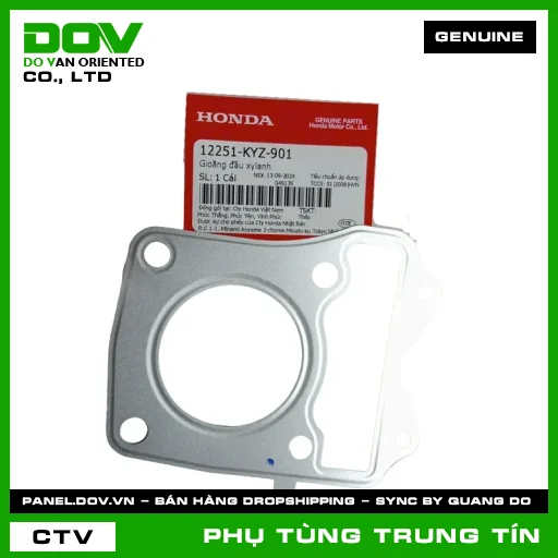 GIOĂNG ĐẦU XYLANH | 12251-KYZ-901 | HONDA (FUTURE 125, MSX 125, SUPER CUB C125) — 12251KYZ901