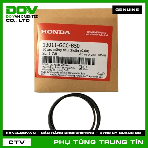 BỘ XÉC MĂNG TIÊU CHUẨN (0.00) | 13011-GCC-B50 | HONDA (LEAD 110) — 13011GCCB50