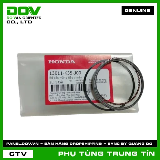 BỘ XÉC MĂNG TIÊU CHUẨN | 13011-K35-J00 | HONDA (PCX, PCX 125, SH 125/150, SH MODE) — 13011K35J00