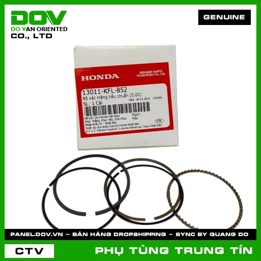 Bộ xéc măng tiêu chuẩn (0.00) | 13011-KFL-852 | HONDA (SUPER DREAM, WAVE 100) — 13011KFL852