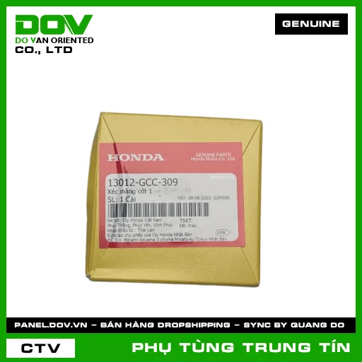 BỘ XÉC MĂNG CỐT 1 (0.25) | 13012-GCC-309 | HONDA (AIR BLADE 110, CLICK 110) — 13012GCC309