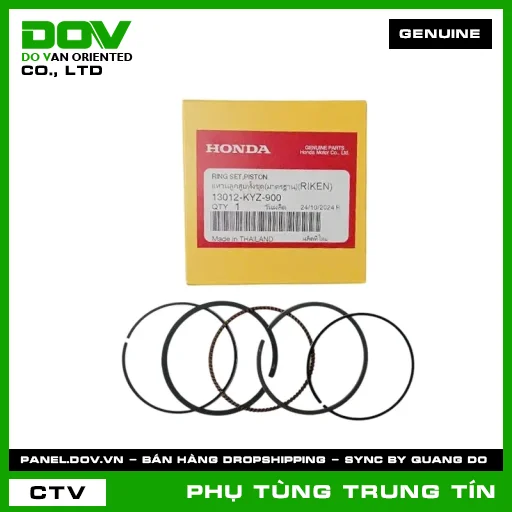 BỘ XÉC MĂNG TIÊU CHUẨN (0.00) | 13012-KYZ-900 | HONDA (FUTURE 125, MSX 125, SUPER CUB C125) — 13012KYZ900