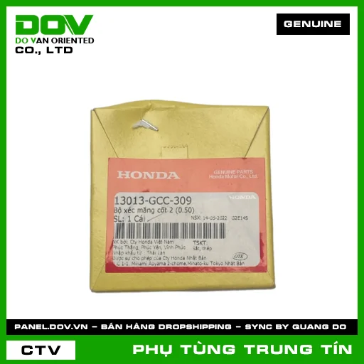 BỘ XÉC MĂNG CỐT 2 (0.50) | 13013-GCC-309 | HONDA (AIR BLADE 110, CLICK 110) — 13013GCC309