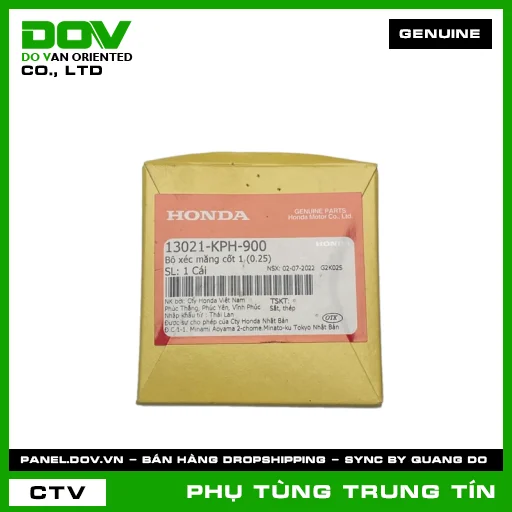 Bộ xéc măng cốt 1 (0.25) | 13021-KPH-900 | HONDA (FUTURE NEO) — 13021KPH900