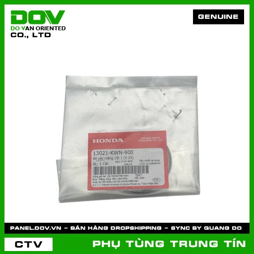BỘ XÉC MĂNG CỐT 1 (0.25) | 13021-KWN-900 | HONDA (AIR BLADE 125, LEAD 125, PCX, PCX 125, SH 125/150, SH MODE) — 13021KWN900