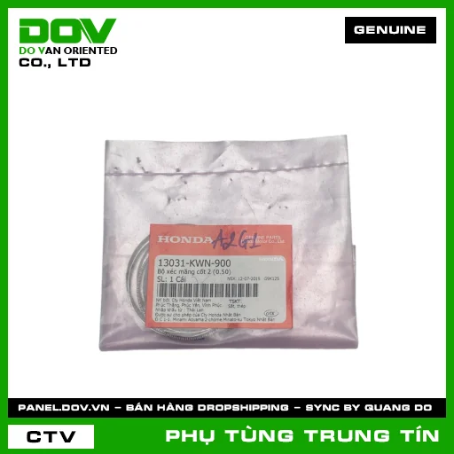 BỘ XÉC MĂNG CỐT 2 (0.50) | 13031-KWN-900 | HONDA (AIR BLADE 125, LEAD 125, PCX, PCX 125, SH 125/150, SH MODE) — 13031KWN900