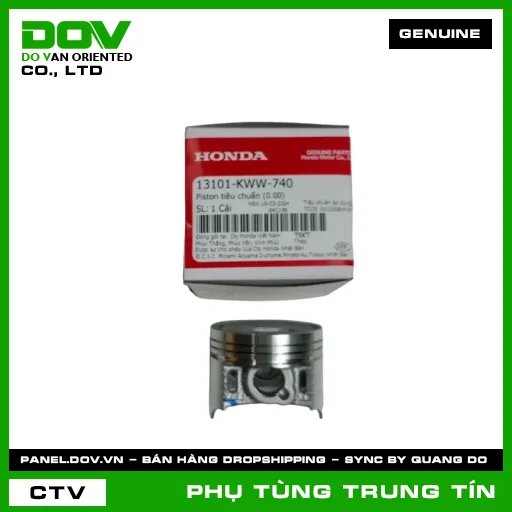 PISTON TIÊU CHUẨN (0.00) | 13101-KWW-740 | HONDA (BLADE 110, DREAM 110, WAVE ALPHA 110, WAVE RSX 110) — 13101KWW740