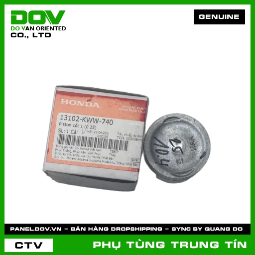 PISTON CỐT 1 (0.25) | 13102-KWW-740 | HONDA (BLADE 110, DREAM 110, WAVE ALPHA 110, WAVE RSX 110) — 13102KWW740