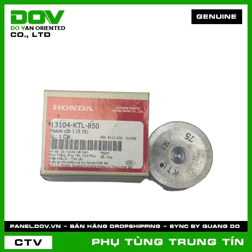 PISTON CỐT 3 (0.75) | 13104-KTL-850 | HONDA (WAVE 100, WAVE ALPHA) — 13104KTL850