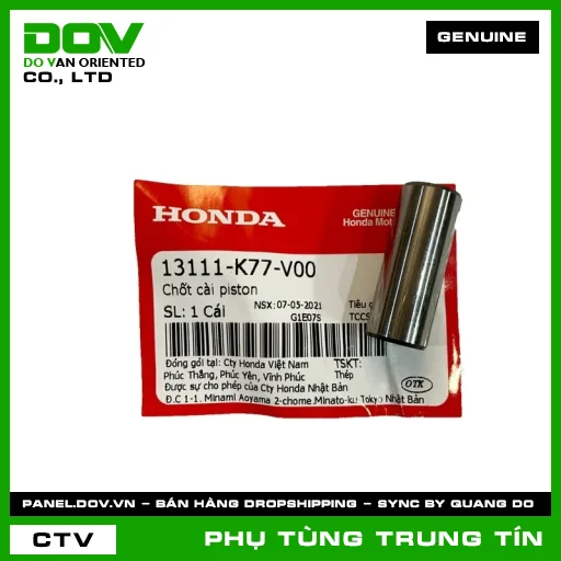 CHỐT CÀI PISTON | 13111-K77-V00 | HONDA (LEAD 125, PCX 125/150, SH 125/150, SH MODE) — 13111K77V00