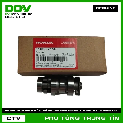 TRỤC CAM | 14100-K77-V00 | HONDA (AIR BLADE 125/150, LEAD 125, PCX, PCX 125/150, SH 125/150, SH MODE) — 14100K77V00