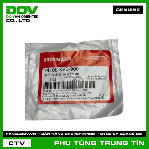 ĐỆM CÁCH LÒ XO GIẢM ÁP | 14108-KVB-900 | HONDA (AIR BLADE 110, CLICK 110) — 14108KVB900
