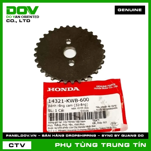 BÁNH RĂNG CAM (32RĂNG) | 14321-KWB-600 | HONDA (WAVE RSX 110) — 14321KWB600