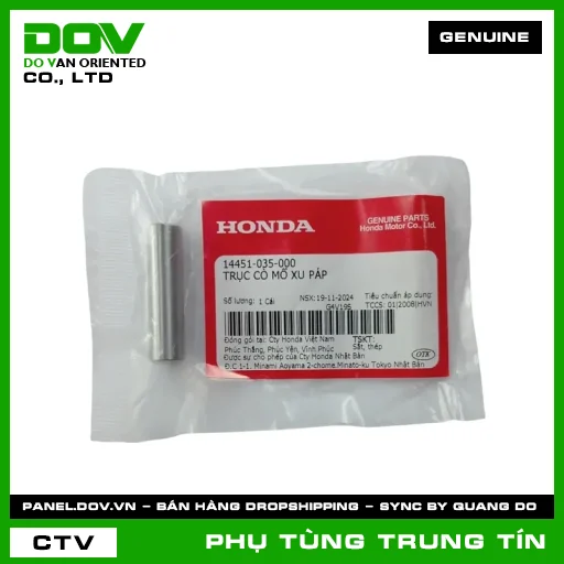 TRỤC CÒ MỔ XU PÁP | 14451-035-000 | HONDA (SUPER DREAM, WAVE 100, WAVE ALPHA) — 14451035000