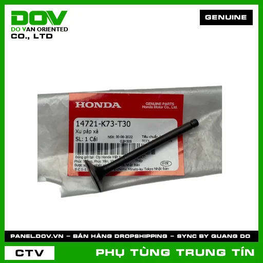 XU PÁP XẢ | 14721-K73-T30 | HONDA (FUTURE 125, SUPER CUB C125) — 14721K73T30