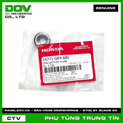 VÒNG GIỮ LÒ XO XU PÁP | 14771-GB4-680 | HONDA (AIR BLADE 110, BLADE 110, CB350 H'NESS, CLICK 110, DREAM 110, FUTURE 125, FUTURE NEO, MSX 125, SUPER CUB C125, SUPER DREAM, VISION 110, WAVE 100, WAVE ALPHA, WAVE ALPHA 110, WAVE RSX 110) — 14771GB4680