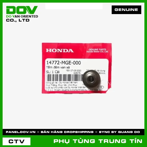 TẤM ĐỆM VAN XẢ | 14772-MGE-000 | HONDA (AIR BLADE 125/160, LEAD 125, SH 125/150, SH 125/160, SH MODE, VARIO 160) — 14772MGE000
