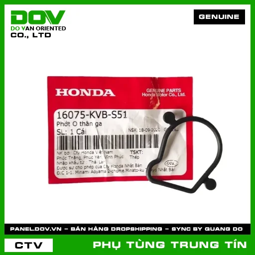 PHỚT O THÂN GA | 16075-KVB-S51 | HONDA (AIR BLADE 110, VISION 110) — 16075KVBS51