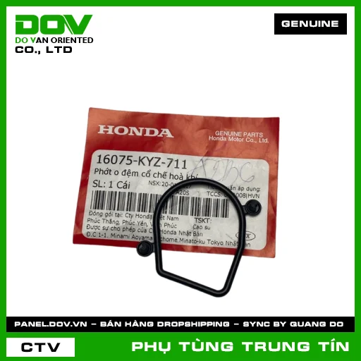 PHỚT O ĐỆM CỔ CHẾ HOÀ KHÍ | 16075-KYZ-711 | HONDA (FUTURE 125, MSX 125) — 16075KYZ711