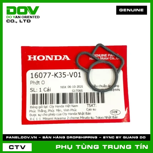 PHỚT O | 16077-K35-V01 | HONDA (CB150R, PCX, PCX 125, PCX 125/150, SH 125/150, SUPER CUB C125, WINNER 150, WINNER X) — 16077K35V01