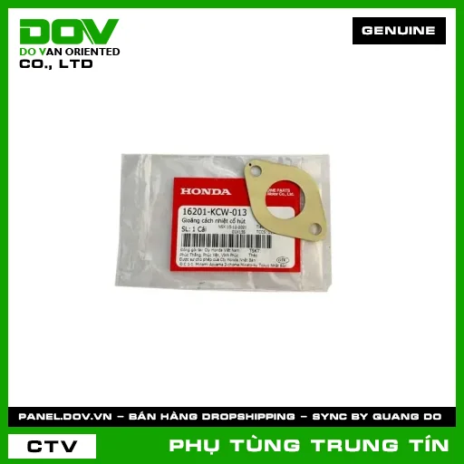 Gioăng cách nhiệt cổ hút | 16201-KCW-013 | HONDA (WAVE 100) — 16201KCW013