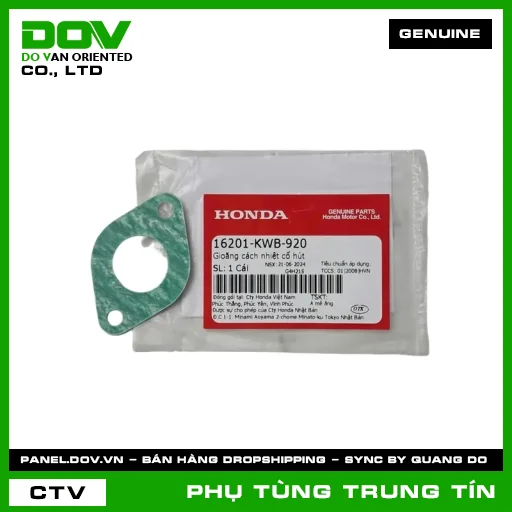 GIOĂNG CÁCH NHIỆT CỔ HÚT | 16201-KWB-920 | HONDA (BLADE 110, DREAM 110, WAVE ALPHA 110, WAVE RSX 110) — 16201KWB920