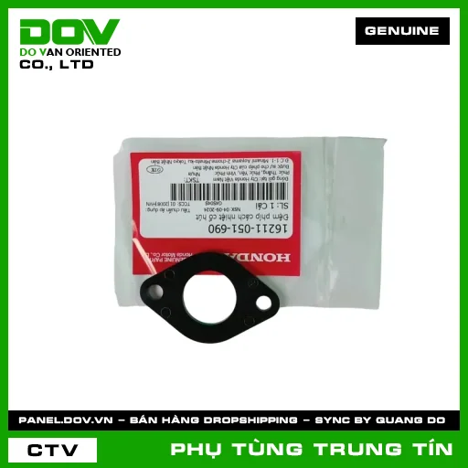 ĐỆM PHÍP CÁCH NHIỆT CỔ HÚT | 16211-051-690 | HONDA (SUPER DREAM, WAVE ALPHA) — 16211051690