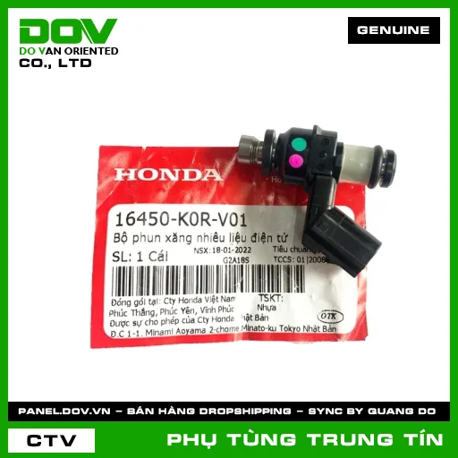 BỘ PHUN NHIÊN LIỆU | 16450-K0R-V01 | HONDA (AIR BLADE 125/160, LEAD 125, SH 125/150, SH 125/160, SH MODE) — 16450K0RV01