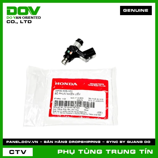 BỘ PHUN NHIÊN LIỆU | 16450-K0S-V01 | HONDA (AIR BLADE 125/160, SH 125/150, SH 125/160, VARIO 160) — 16450K0SV01