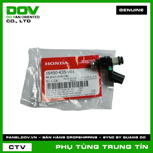 BỘ PHUN NHIÊN LIỆU | 16450-K35-V01 | HONDA (AIR BLADE 125, LEAD 125, PCX, PCX 125, PCX 125/150, SH 125/150, SH MODE) — 16450K35V01