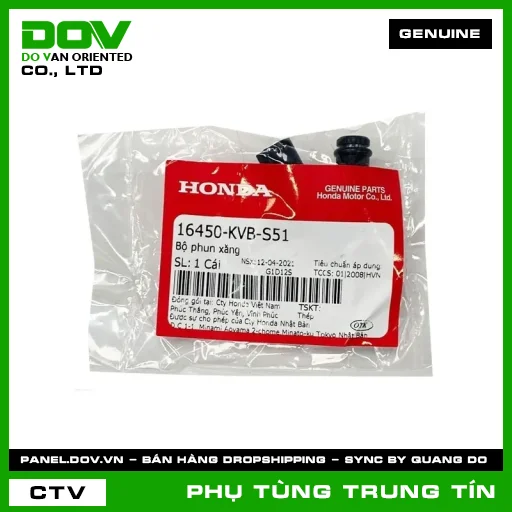 BỘ PHUN NHIÊN LIỆU | 16450-KVB-S51 | HONDA (AIR BLADE 110, VISION 110) — 16450KVBS51