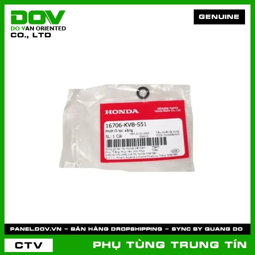 PHỚT O LỌC XĂNG | 16706-KVB-S51 | HONDA (ADV350, AIR BLADE 110, AIR BLADE 125, FUTURE 125, MSX 125, SH 125/150, SH 350, SH MODE, SUPER CUB C125, WINNER 150, WINNER R, WINNER X) — 16706KVBS51