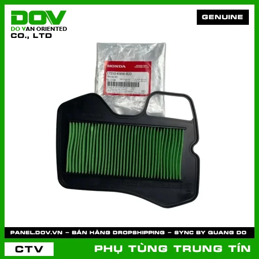 TẤM LỌC KHÍ | 17210-KWW-B20 | HONDA (BLADE 110, DREAM 110, WAVE ALPHA 110, WAVE RSX 110) — 17210KWWB20