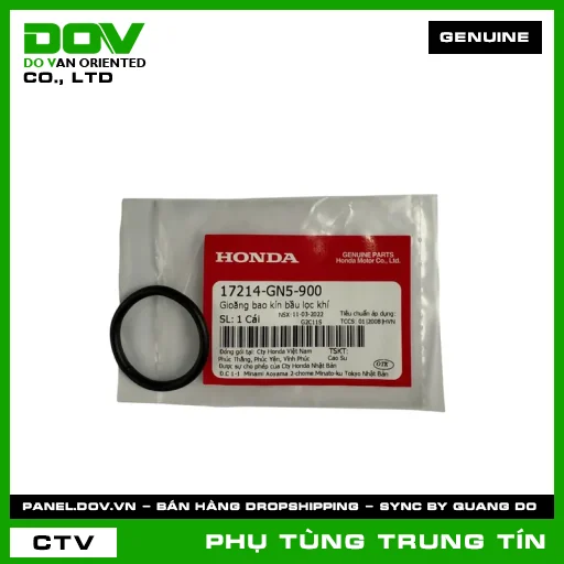 Gioăng bao kín bầu lọc khí | 17214-GN5-900 | HONDA (SUPER DREAM, WAVE ALPHA) — 17214GN5900